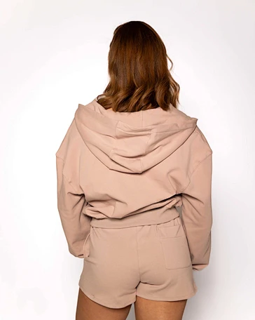 crop zip up hoodie